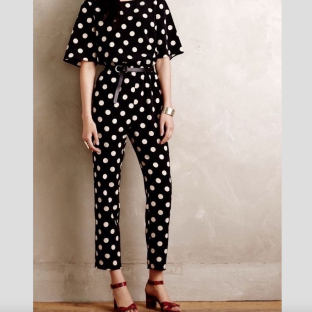 New with Tags - Corey Lynn Calter Polka Dot Jumpsuit - Size SP